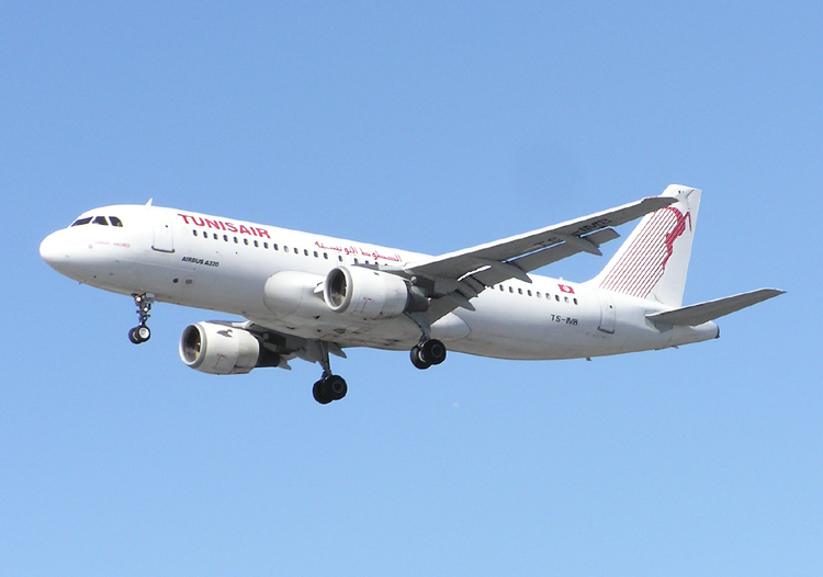 Tunézia repülőgép